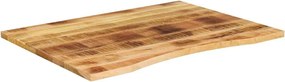 vidaXL Επιφάνεια Γραφείου Καμπύλη 110x80x2,5 εκ Μασίφ Ακατ. Μάνγκο