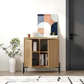 Μπουφές Naive Megapap χρώμα sapphire oak 80x40x80εκ.