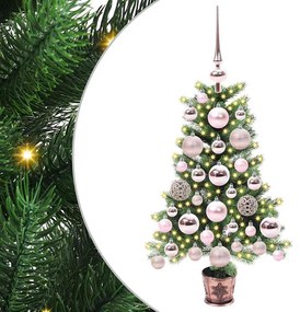 vidaXL Χριστουγεννιάτικο Δέντρο με 150 LED με βάση Πράσινο 65 cm PE