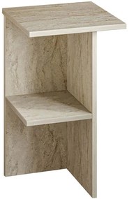 Κομοδίνο Leray 382NRC1811 36x36x60cm Travertine Beige