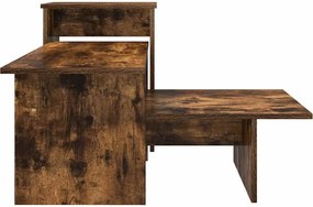 vidaXL Τραπέζι κονσόλας Καπνιστό Δρύς 91,5 x 35 x 38,5 εκ