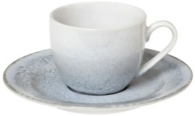 Φλυτζάνι Καφέ Με Πιατάκι Pluto 25.093.17 110ml White-Blue Cryspo Trio Πορσελάνη