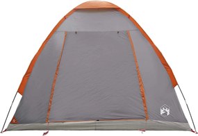 vidaXL Σκηνή Camping 2 ατόμων Γκρι και Πορτοκαλί
