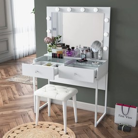 Τουαλέτα Μακιγιάζ Λευκό CAAN 90x40x141.8