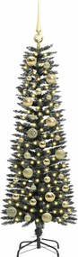vidaXL Τεχνητό Χριστουγεννιάτικο Δέντρο με 150 LED Πράσινο 120 cm