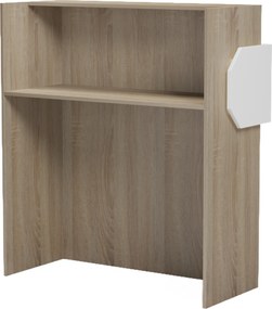 ΓΡΑΦΕΙΟ ΥΠΟΔΟΧΗΣ (RECEPTION) GAND HM2154.01 ΜΕΛΑΜΙΝΗ SONAMA/ΛΕΥΚΟ 95.5x40x110Υεκ