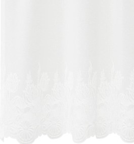 vidaXL Κουρτίνα Δαντέλας με κουρτίνες Λευκό 160 x 400 εκ. Πολυεστέρας