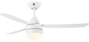 Bayside Megara Ανεμιστήρας Οροφής 122cm με Φως και Τηλεχειριστήριο Λευκός