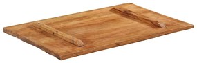 vidaXL Επιφάνεια Τραπεζιού Ορθ. 60x90 εκ 25-27 χιλ Μασίφ Ανακ. Ξύλο