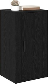 vidaXL Πλαϊνό γραφείο Μαύρη Οξυά 40 x 33 x 70 εκ. Επεξεργασμένο ξύλο