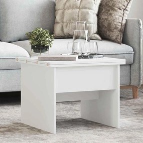 vidaXL Τραπεζάκι σαλονιού Λευκό 55 x 54,5 x 45 εκ Επεξεργασμένο ξύλο