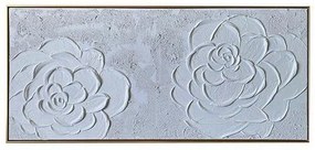 Κάδρο Λουλούδια 755-12136 120x60x3.5cm White Estheti Home Οριζόντιοι Καμβάς