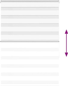 vidaXL Ζέβρα τυφλή Καφέ Πλάτος υφάσματος 90,9 εκ. Πολυεστέρας