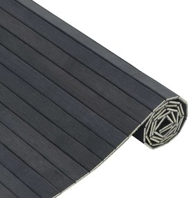 vidaXL Χαλί Ορθογώνιο Γκρι 100 x 400 εκ. Μπαμπού
