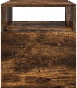 vidaXL End Table Καπνιστό Δρύς 40,5 x 40 x 45 εκ Επεξεργασμένο ξύλο