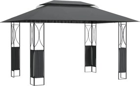 vidaXL Κιόσκι με Οροφή Ανθρακί 400 x 300 x 270 εκ. από Ατσάλι