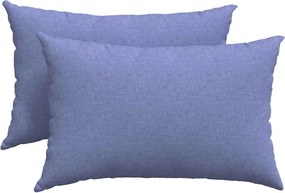vidaXL Μαξιλάρι Καναπέ 2 pcs Μπλε τζην 60 x 40 cm ύφασμα