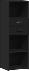vidaXL Ντουλάπι Μαύρο 40x42,5x124 εκ. από Επεξεργασμένο Ξύλο