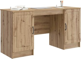 vidaXL Γραφείο Artisan Δρυς 142,5 x 50 x 75 εκ. Επεξεργασμένο Ξύλο