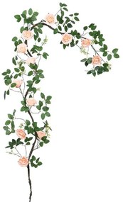 Τεχνητή Γιρλάντα Τριανταφυλλιάς 00-40007-3 240cm Green-Somon Marhome Συνθετικό Υλικό