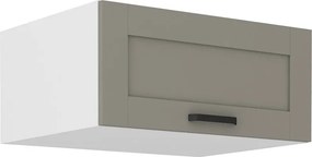 Κρεμαστό ντουλάπι Nelor 80 NAGU 36 1F-Γκρι σπέσιαλ - Λευκό