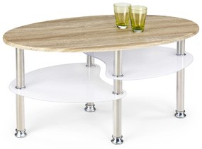 MEDEA coffee table color: sonoma oak/extra white DIOMMI V-CH-MEDEA-LAW