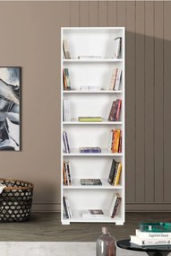Βιβλιοθήκη Λευκό DOBAMUR 60x30x2