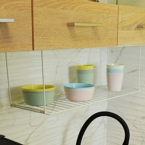 Κρεμαστό Ράφι Οργάνωσης 60x20x20cm Άσπρο ή Μαύρο - Άσπρο