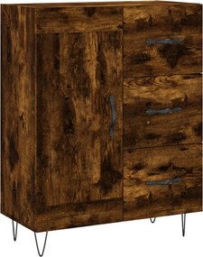 vidaXL Ντουλάπι Καπνιστή Δρυς 69,5x34x180 εκ. από Επεξεργασμένο Ξύλο