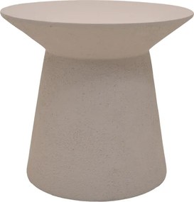 Τραπέζι σαλονιού Peble pakoworld MGO cappuccino Φ55x50εκ