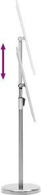 vidaXL Βάσεις Αφισών 2 pcs Ασημί 32,7 x 24 x 108 εκ. Αλουμίνιο
