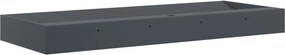 vidaXL Νιπτήρας Ανθρακί 120x46x11 εκ. Συνθετικός από Τεχνητό Μάρμαρο