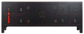 Τηλεόραση DKD Home Decor Μαύρο Πολύχρωμο Ξύλο Έλατο Ξύλο MDF 130 x 24 x 51 cm