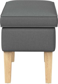 vidaXL Πολυθρόνα Ποδιών Σκούρο Γκρι 55 x 35 x 41 εκ Ύφασμα