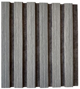 PS Panel 3D Πηχακια Τοίχου 02 Piano Grey Oak Rust