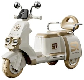 Παιδικό ηλεκτροκίνητο τρίκυκλο scooter - BJQ-SR - 731115 - Brown/White