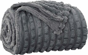 vidaXL Κουβέρτα Σκούρο Γκρι 270 x 240 cm Μαλλί