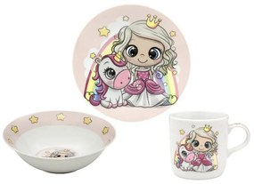 Παιδικό Σετ Φαγητού 3τμχ Oriana Ferelli Unicorn &amp; Fairy C-852