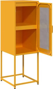 vidaXL Sideboard Μουστάρδα κίτρινη 36x39x107 cm χάλυβα ψυχρής έλασης