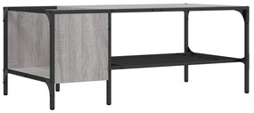 vidaXL Τραπεζάκι Σαλονιού με Ράφι Γκρι Sonoma 100x51x40 εκ. Επεξ. Ξύλο