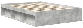vidaXL Πλαίσιο Κρεβατιού Γκρι Σκυροδέματος 140x190 εκ.