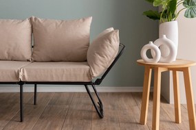 Διθέσιος Καναπές Κρεβάτι Κρέμ VIPER 60x150x78