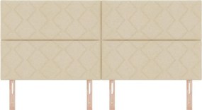 vidaXL Κεφαλάρι Κρεμ 200 cm ύφασμα