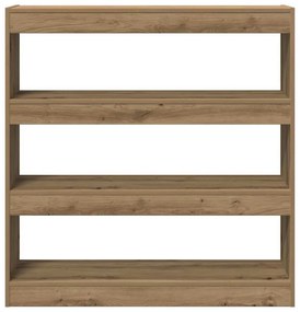 vidaXL Βιβλιοθήκη artisan δρυς 100 x 30 x 103 εκ. Επεξεργασμένο ξύλο