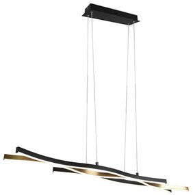Φωτιστικό Οροφής Blaze 341210308 107x15x150cm Dim Led 4300Lm 35W Brass-Black Trio Lighting