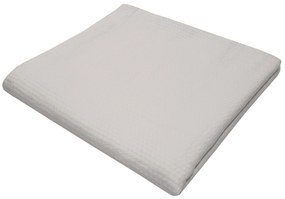 Κουβέρτα Πικέ Βαμβακερή Μονή 170x260εκ. White Sanforized Le Blanc 7000800-11