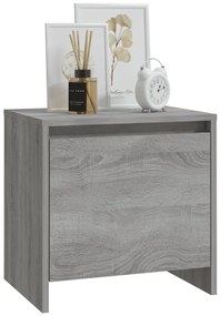 vidaXL Κομοδίνα 2 τεμ. Γκρι Sonoma 45x34x44,5 εκ. από Επεξ. Ξύλο