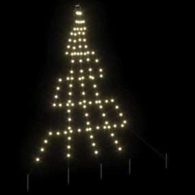 vidaXL Χριστουγεννιάτικο Δέντρο LED με Σφήνες Εδάφους Θερμό λευκό