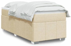 ΚΡΕΒΑΤΙ BOXSPRING ΜΕ ΣΤΡΩΜΑ ΚΡΕΜ 90X200 ΕΚ.ΥΦΑΣΜΑΤΙΝΟ 3285447