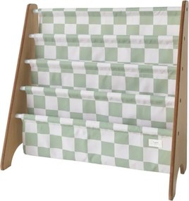 3Sprouts Βιβλιοθήκη από ανακυκλωμένο ύφασμα, Checkerboard green